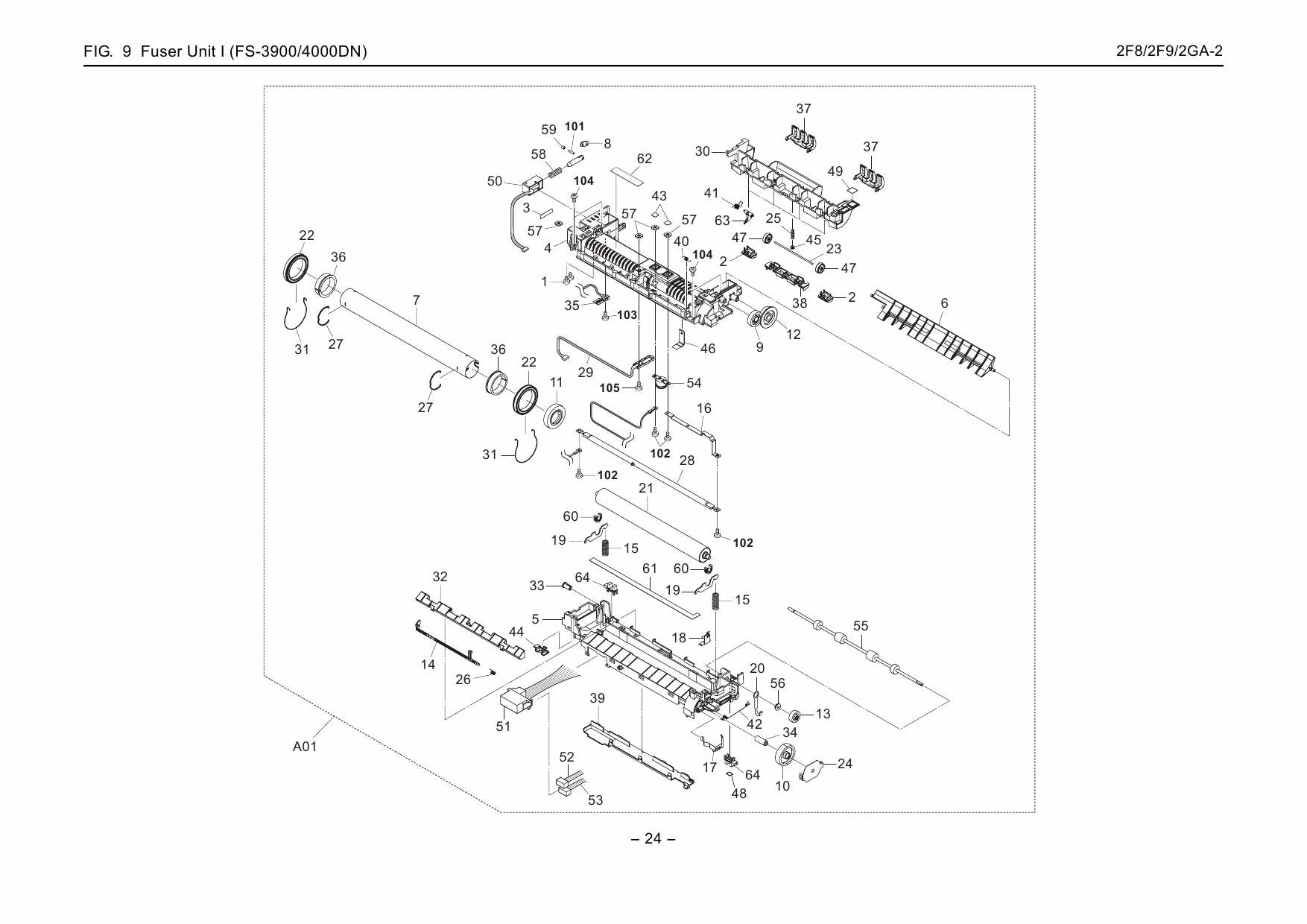 KYOCERA LaserPrinter FS-2000D 3900DN 4000DN Parts Manual-3